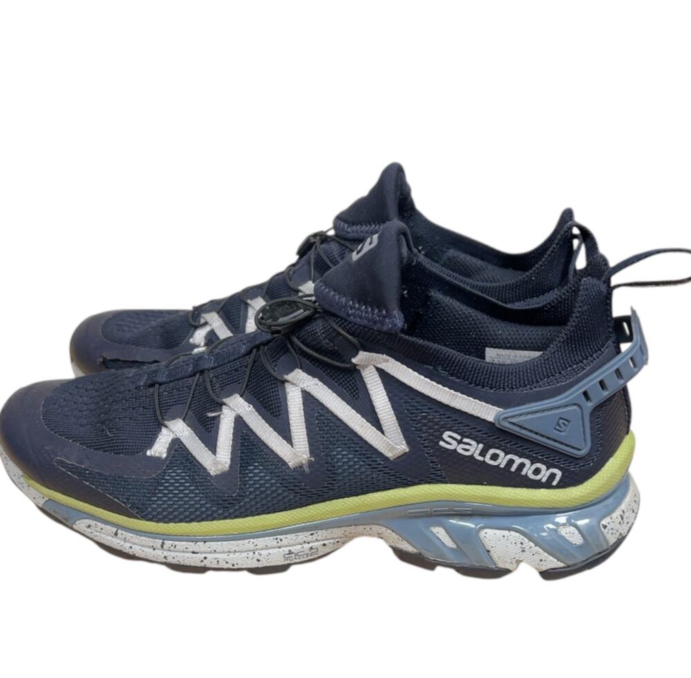 Salomon ACS Trail Running Shoes Men’s 11 Women’s 12 Navy Blue Gorpcore Outdoor